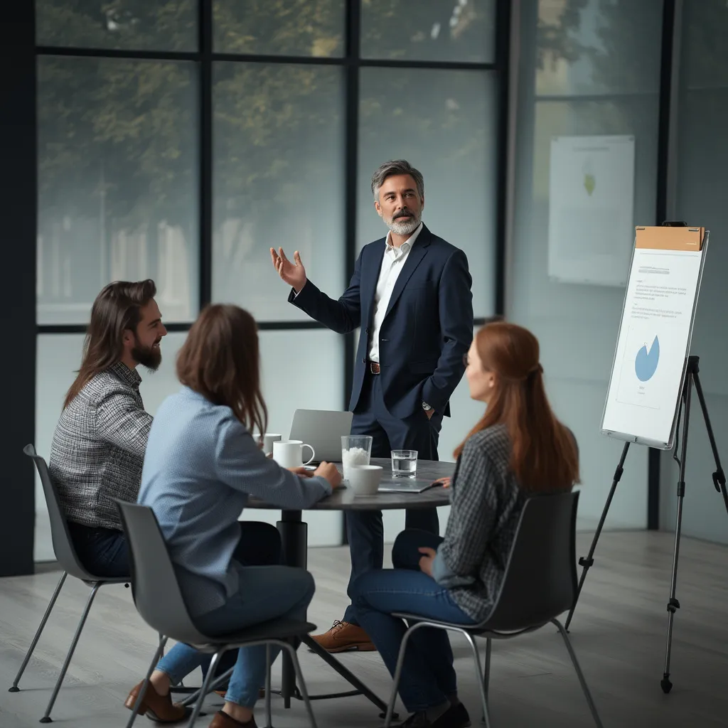 Sesión de brainstorming con equipo